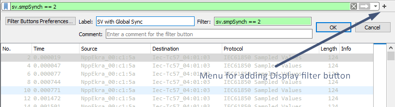 Añadir un botón de filtro en Wireshark